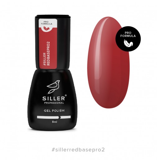 Siller Red Base PRO - яскраво-червона база №2, 8мл