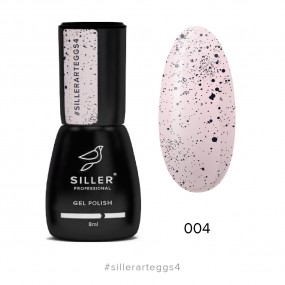 Гель-лак Siller Art Eggs №04 (нежно-розовый с крошкой), 8мл