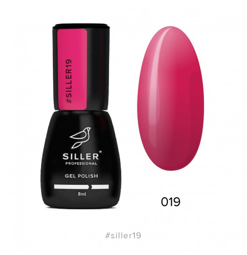 Гель-лак Siller №19 (насичений рожевий) 8мл