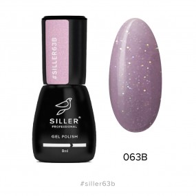 Гель-лак Siller №63В (розовый с микроблеском) 8мл
