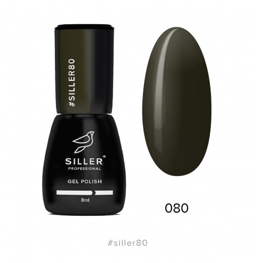 Гель-лак Siller №80 (черно-зеленый) 8мл