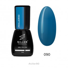 Гель-лак Siller №90 (глибокий темно-синій) 8мл