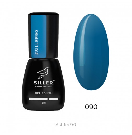 Гель-лак Siller №90 (глубокий темно-синий) 8мл
