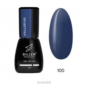 Гель-лак Siller №100 (черно-синий), 8мл