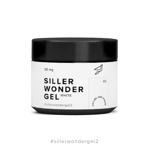 Siller LED/UV Wonder Gel №02 (One Phase) белый, 30 мл