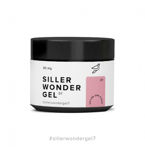 Siller LED/UV Wonder Gel №07 (One Phase) темный розово-бежевый, 30 мл