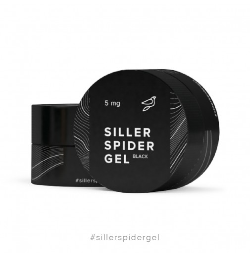 Гель-павутинка Siller Professional (чорний), 5 мл 
