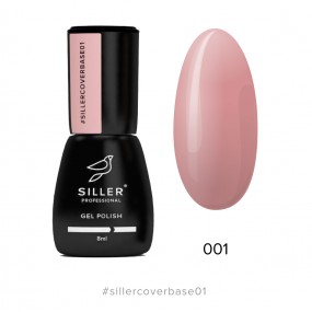 Siller Cover Base №1 — камуфлирующая база (бежево-розовый), 8мл
