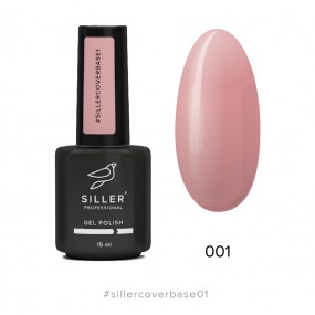 Siller Cover Base №1 - камуфлирующая база (бежево-розовый), 15мл