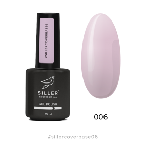Siller Cover Base №6 - камуфлирующая база (светло-розовая), 15мл