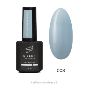 База для гель-лака Base Siller Color №003 (голубой) 8 мл 