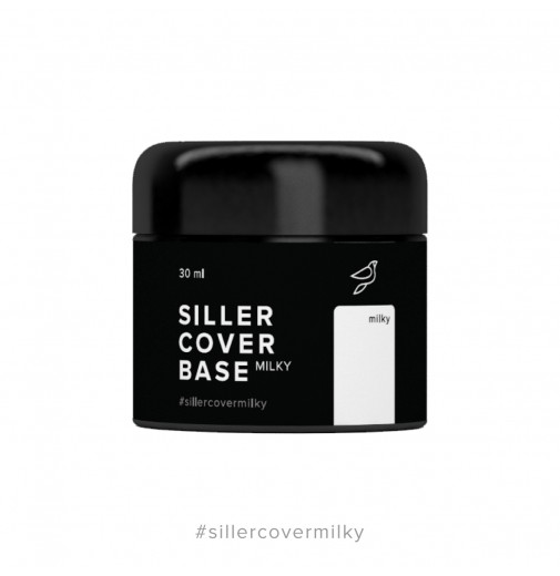 Siller Cover Base Milky - молочная камуфлирующая база для ногтей, 30мл
