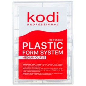 Kodi  Форми верхні для моделювання нігтів №1 Medium Curve (120 шт/уп)