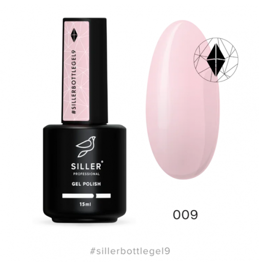 Siller Bottle Gel №09 (персиково-рожевий), 15 мл