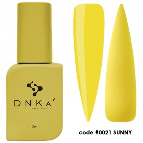 DNK Cover Base №0021 Sunny, 12 мл теплый ярко-желтый