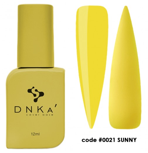 DNK Cover Base №0021 Sunny, 12 мл теплий яскраво-жовтий
