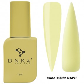 DNK Cover Base №0022 Naive, 12 мл пастельний ніжно-жовтий