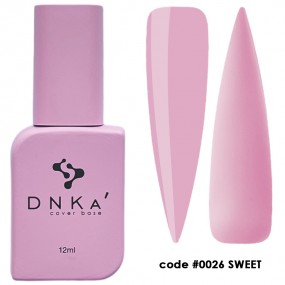 DNK Cover Base №0026 Sweet, 12 мл нежный светло-розовый