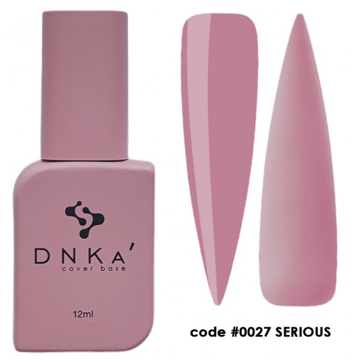 DNK Cover Base №0027 Serious, 12 мл пыльно-розовый с фиолетовым подтоном