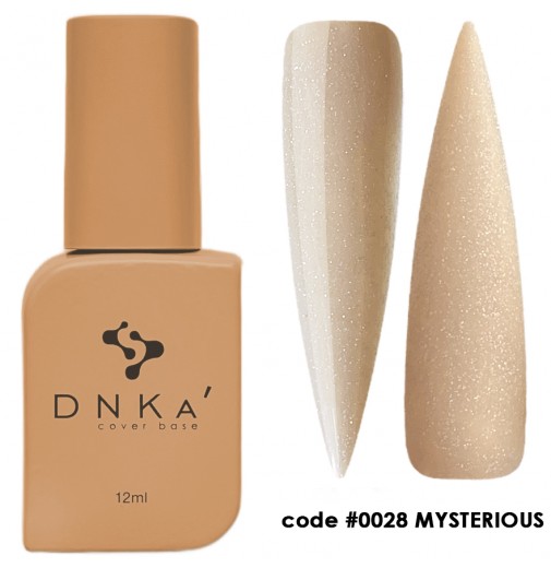 DNK Cover Base №0028 Mysterious, 12 мл пісочний з голографічним  шимером