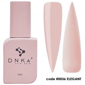 DNK Cover Base №0036 Elegant, 12 мл светлый бежево-персиковый