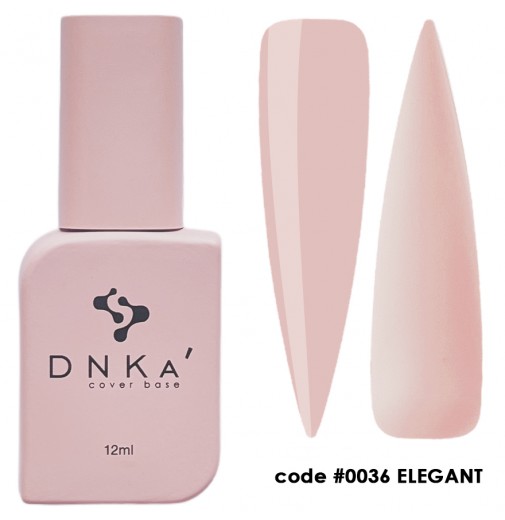 DNK Cover Base №0036 Elegant, 12 мл світлий бежево-персиковий