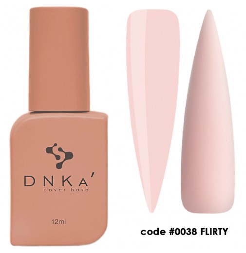 DNK Cover Base №0038 Flirty, 12 мл ніжний світло-рожевий