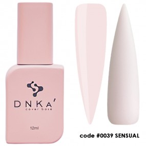 DNK Cover Base №0039 Sensual, 12 мл молочний ніжно-рожевий