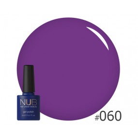 Гель-лак NUB 060 Hang-Up (фиолетовый, эмаль), 8 мл