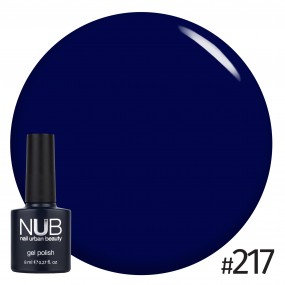 Гель-лак NUB 217 Dark Ocean (темно-синий), 8 мл