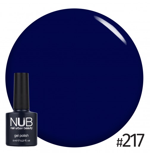Гель-лак NUB 217 Dark Ocean (темно-синий), 8 мл