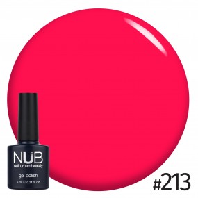 Гель-лак NUB 213 (яскраво-рожевий​, емаль), 8 мл