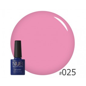 Гель-лак NUB 025 Pink Plaid (темно-розовый, эмаль), 8 мл