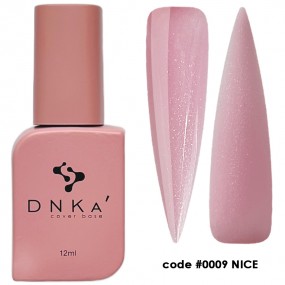 DNKa Cover Base №009 (світло-рожевий із сріблястим шиммером), 12 мл