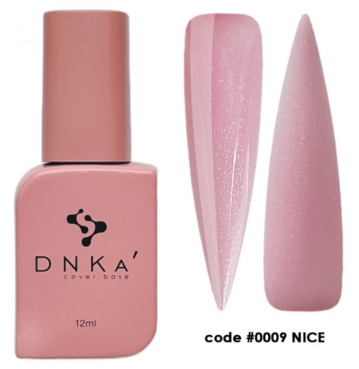 DNKa Cover Base №009 (светло-розовый с серебристым шиммером), 12 мл
