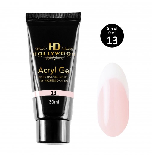 HD Hollywood Акрил-гель молочно-розовый , 30 мл