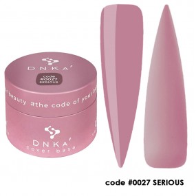 DNK Cover Base №0027 Serious, 30 мл пыльно-розовый с фиолетовым подтоном