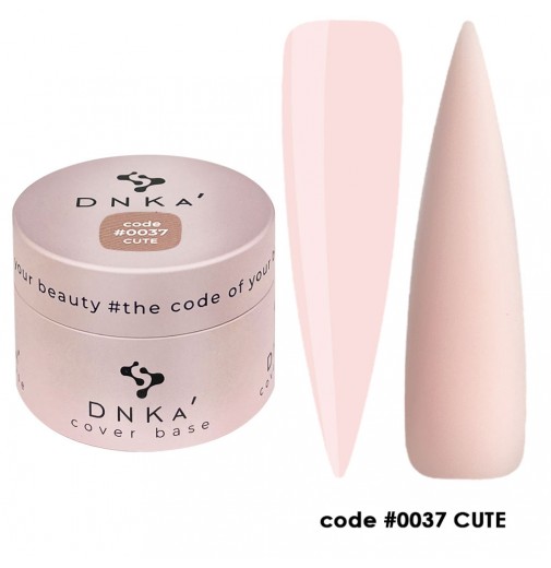 DNK Cover base №0037 cute, 30 мл світлий бежеве-рожевий