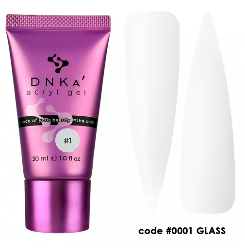 DNK Acryl Gel (tube) #0001 glass, 30 мл