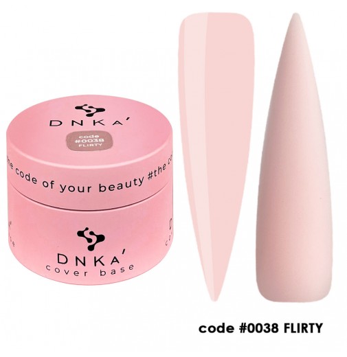 DNK Cover base №0038 flirty, 30 мл ніжний світло-рожевий