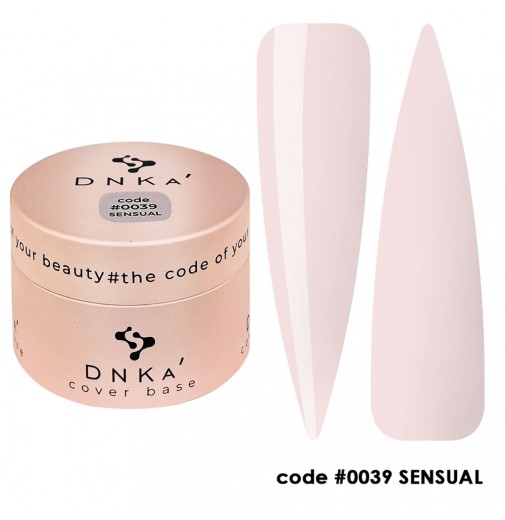 DNK Cover base №0039 sensual, 30 мл молочний ніжно-рожевий