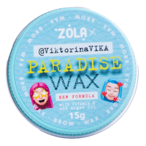 ZOLA віск для брів viktorina vika 15 гр, paradise wax with vitamin e and argan oil