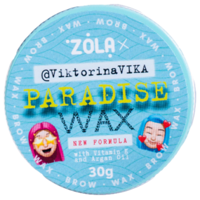 ZOLA віск для брів viktorina vika 30гр, paradise wax with vitamin e and argan oil