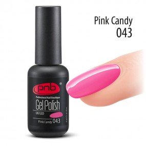 Гель-лак PNB 043 Pink Candy (Ярко-розовый), 8 мл