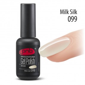 Гель-лак PNB 099 Milk Silk (Молочный полупрозрачный), 8 мл