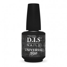 D.I.S Nails universal top финиш (топ без липкого слоя), 15 мл