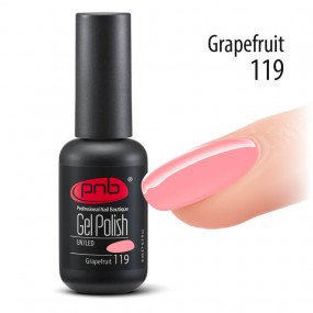Гель-лак PNB 119 Grapefruit (Розовый), 8 мл