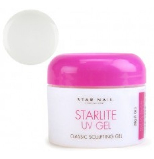 Star Nail Starlite Gel Season Clear-прозрачный моделирующий гель, 56 г